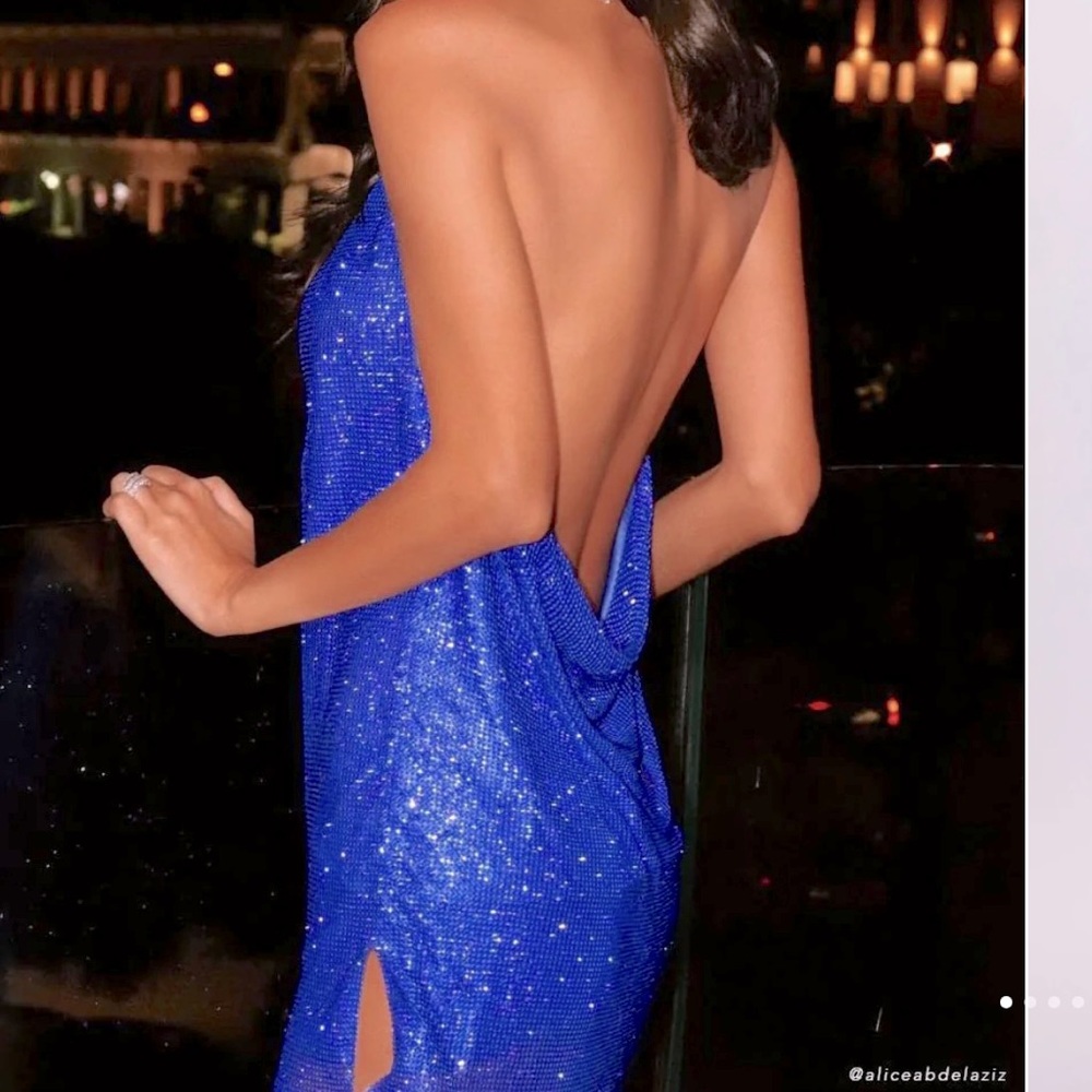 Brande new gorgeous sparkly cobalt blue dress